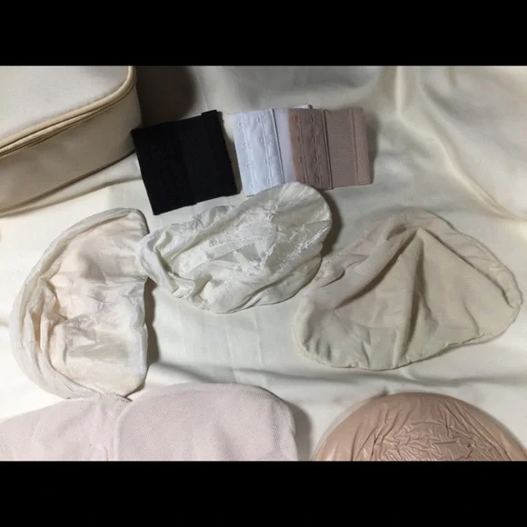 Set of 4 Breast Forms Covers and Case Amoena & ABC Bras